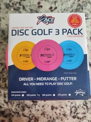 Prodigy Disc Ace Line Starter Set 3 Disc Pack 150g Weight Range - New in Box - Image 1 of 4