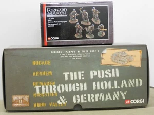 Corgi 1/50 Diecast German Tiger Tank & Box of 6 Inf. Figures (Fallschirmjeager). - Picture 1 of 10