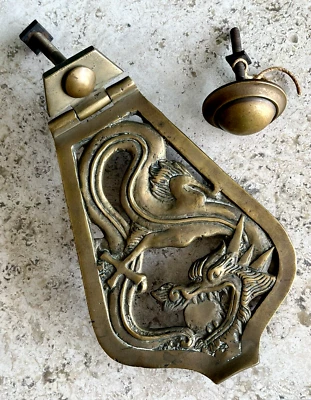 9 «СТАРИННЫЙ c.1899 ВИКТОРИАНСКИЙ САН-ФРАНЦИСКО КИТАЙСКИЙ ДРАКОН DOORKNOCKER - Изображение 1 из 4