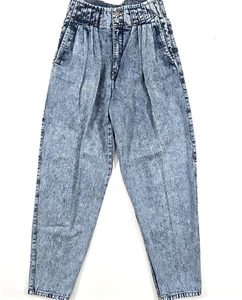 JEANS PLISADOS VINTAGE JORDACHE STUDIOS LAVADO ÁCIDO Talla 10 CINTURA ALTA MAMÁ AÑOS 80 - Imagen 1 de 16