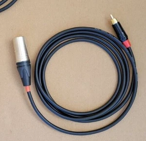 1-25 Fuß SA-MIC 500 Pro Kabel Neutrik XLR-Stecker auf RCA abgeschirmtes Mikrofon Audio - Bild 1 von 5