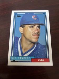 1992 Topps Rey Sanchez RC Rookie #98T Chicago Cubs - Picture 1 of 1