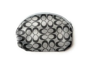 5" x 8" Gray Infinity Pattern Large Zipper Cosmetic All Purpose Bag - Picture 1 of 1