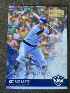 2018 PANINI DIAMOND KINGS #135 Artist’s Proof GEORGE BRETT #ed 32/99 ROYALS HOF