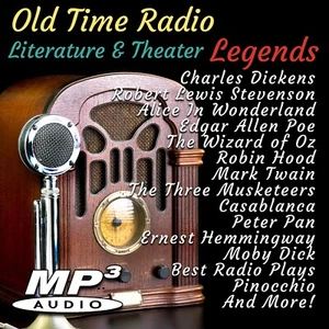 Old Time Radio Literature & Theater Legends on USB Flash Drive Over 2,400 Shows! - Picture 1 of 2