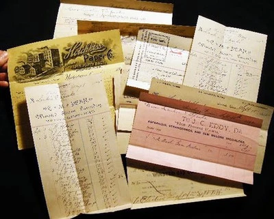 1895 WINSTED CONNECTICUT LARKIN & SPARKS MERCHANTS EPHEMERA GROUP - Image 1 of 2