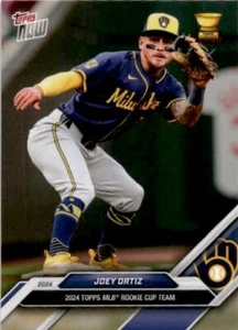 2024 Topps Now #RC-4 Joey Ortiz Rookie Cup Brewers - Picture 1 of 2