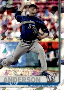 2019 Topps-Chrome Chase Anderson . Milwaukee Brewers #5