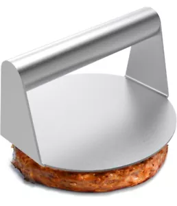 Stainless Steel Burger Press, 5.5 Inch Round Smasher, Inch, Sliver - Picture 1 of 10