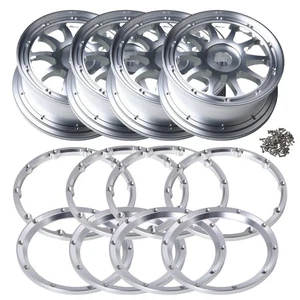 CNC Aluminium Vorderrad Hinterrad Nabe / Ring Satz für Losi DBXL DBXL-E 1.0/2.0 Teil - Bild 1 von 4