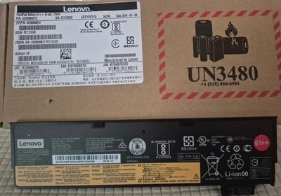 NEW 6 CELL 72WH GENUINE LENOVO THINKPAD T480 T570 EXT BATTERY 61++ 4X50M08812 - Image 1 of 4