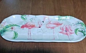 Flamingo Serviertablett - Akzent Tablett Melamin 13" x 6,25 - Bild 1 von 4