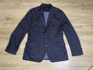 Banana Republic Tailored Fit Herren Gr. 40s Navy Blau Baumwolle Blazer Sport Mantel - Bild 1 von 8