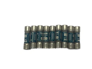 (9) NOS Bussmann TRON Serie FNQ Clase CC 1/8 Amp 500V Fusibles de retardo de tiempo FNQ-1/8 - Imagen 1 de 4