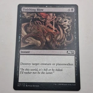 MTG: Finishing Blow 099/274 - M21 Core Set 2021 Black Common - Picture 1 of 6