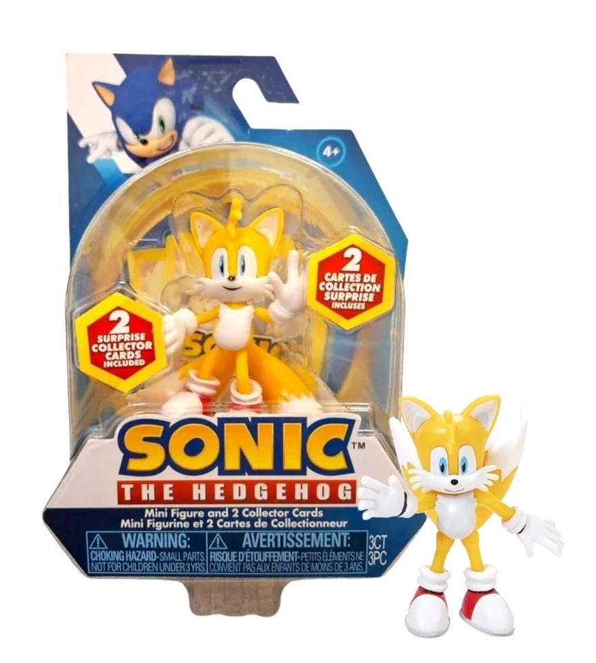 Minifigura Sonic the Hedgehog Tails 2.5" con 2 cartas de coleccionista nueva en caja Foto 1 de 1