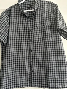 Original Deluxe Supply Men’s Shirt/Black/White/Short Sleeve/Button Down/Sz 3XL - Picture 1 of 19