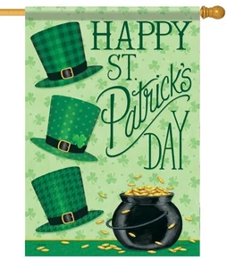 St. Pat's Hats House Flag - Imagen 1 de 1