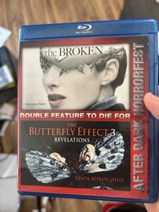 After Dark Horrorfest Broken & Butterfly Effect 3 Revelations Blu-Ray 2009 VGC - Imagen 1 de 5
