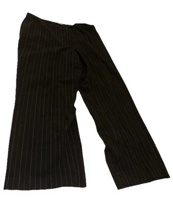 Investments II Black & White Plus Size 16W Striped Dress Pants - Image 1 of 4