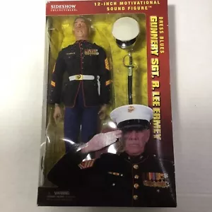 New Gunnery Sgt R. Lee Ermey 12” Dress Blues Talking Figure Collector Edition - Picture 1 of 6