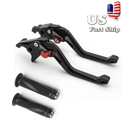 Empuñadura de palanca de embrague de freno corto rombo 3D Fit Yamaha FZ07/MT07 FZ09/MT09/SR 14-19 Foto 1 de 4