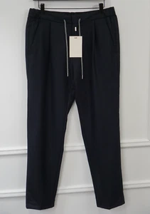 Pantalones de hombre Suitsupply azul Ames plisado ES lana azul franela talla EU48 UK/US38 - Imagen 1 de 6