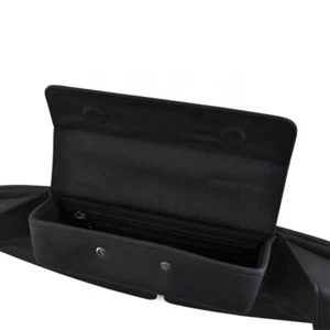 Bolsa de carenado de moto de 3 bolsillos negra bolsa de parabrisas para Harley - Imagen 1 de 6