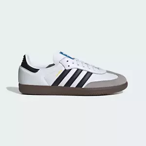 Men's Size 7.5 - adidas Samba OG Low White Black Gum - Picture 1 of 5