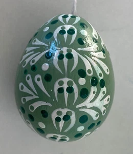 Osterei Wachtelei ca. 3 cm Ostern Osterstrauch Osteranhänger Handarbeit 3192/22 - Picture 1 of 3