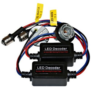 2x 1157 BAY15D Socket Load Resistance Resistors LED Indicator P21/5W