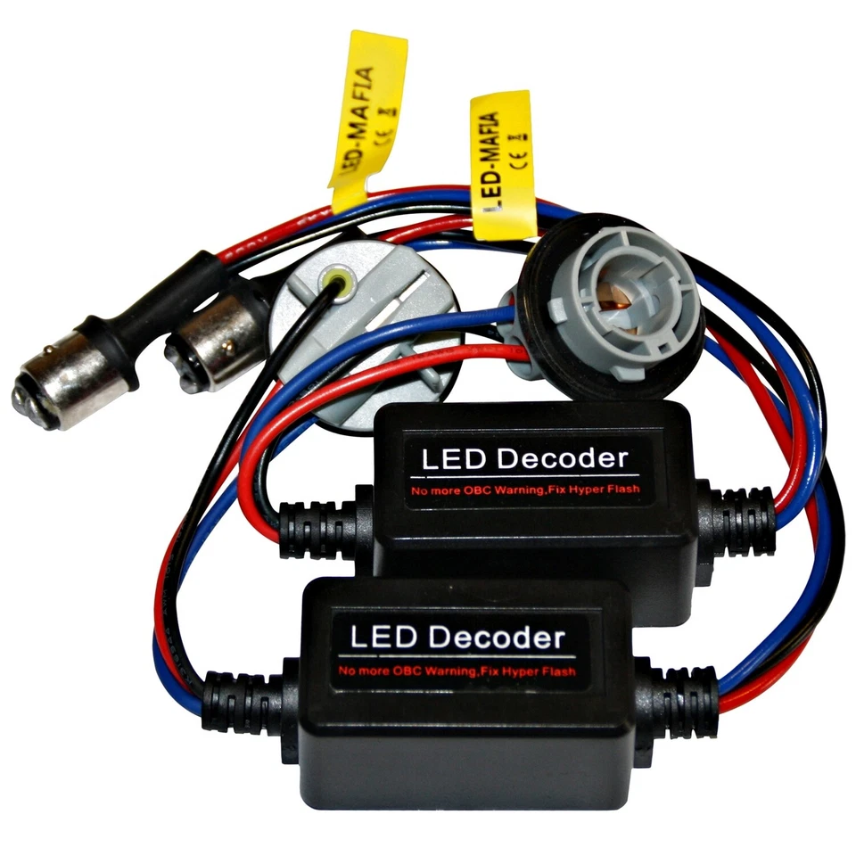 2x 1157 BAY15D Socket Load Resistance Resistors Indicator P21/5W - Image 1 of 1