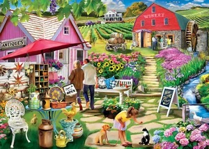 MasterPieces Stone Mill Vineyards 550 Piece Jigsaw Puzzle - Picture 1 of 4