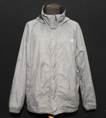 CHAQUETA CORTAVIENTOS GREAT THE NORTH FACE SENDERISMO IMPERMEABLE CON CAPUCHA GRIS GRANDE Foto 1 de 4
