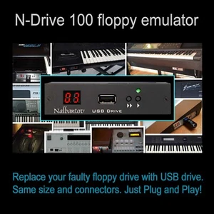 USB Floppy Emulator N-Drive 100 for Yamaha PSR8000/9000 EL27/37/57/87 QY700 - Picture 1 of 9