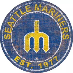 Calcomanía adhesiva troquelada de vinilo resistente a la intemperie Seattle Mariners MLB 10 - Imagen 1 de 1