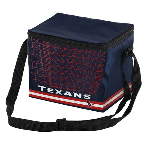 Forever Collectibles Big Logo Stripe 6 Pack Cooler, Houston Texans Cover