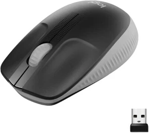 Logitech kabellose Maus M190, geschwungenes Design für beidhändige Nutzung - Bild 1 von 6