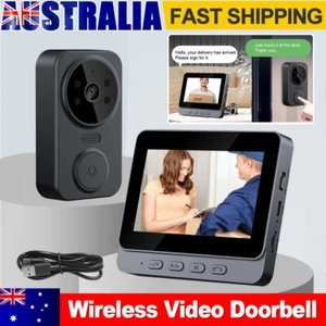 4.3" Wireless Video Door Bell Intercom System with Monitor Smart Doorbell Camera - Picture 1 of 17