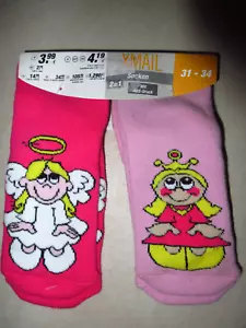 NEU! 2 Paar Socken Gr. 31-34 Antirutschsocken Socke - Bild 1 von 2