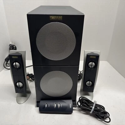 Altec Lansing 2100 Subwoofer Speakers & Remote Control Module - Image 1 of 4