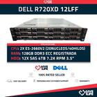 Server Almacenamiento Dell R720xd 12Lff 2Xe5-2650V2+128Gb +12X4tb Sas +12Cadd...