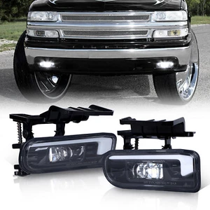 2X LED Fog Lights For Chevy Tahoe 2000-2006 /1999-2002 For Silverado 1500 2500 - Picture 1 of 11
