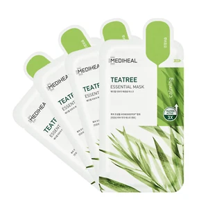 Mediheal Official Best Korean Sheet Mask - Tea Tree Essential Face Mask 4 Sheets - Picture 1 of 12