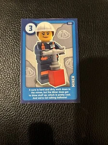 Sainsburys LEGO Living erstaunliche Einzelkarte 2020 Nummer 051 Miner - Bild 1 von 2