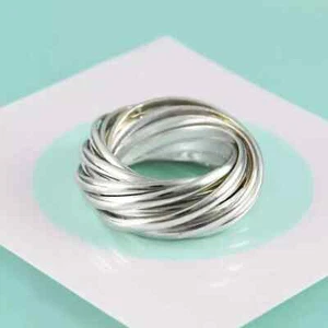 Rolling Ring Band 925 Sterling Silver Band &Statement Ring Handmade Ring SK182 - Picture 1 of 4