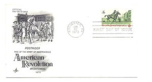 1478 Postrider American Revolution, ArtCraft, FDC - Imagen 1 de 1