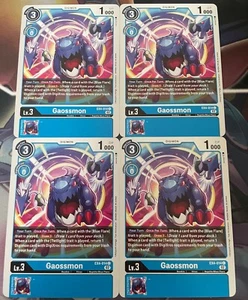 x4 Gaossmon EX4-014 C Playset Digimon TCG Alternative Being - Picture 1 of 1