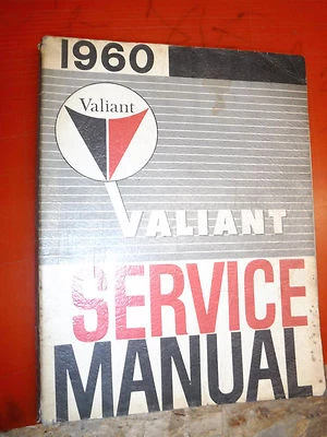 Plymouth Valiant V-100 V-200 1960 suburbano original manual de servicio de fábrica taller Foto 1 de 4