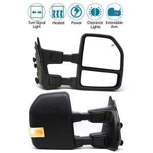 Espejos retrovisores de remolque señal térmica eléctrica para Ford F250 F450 F550 2002-2007 SD LH+RH - Imagen 1 de 12